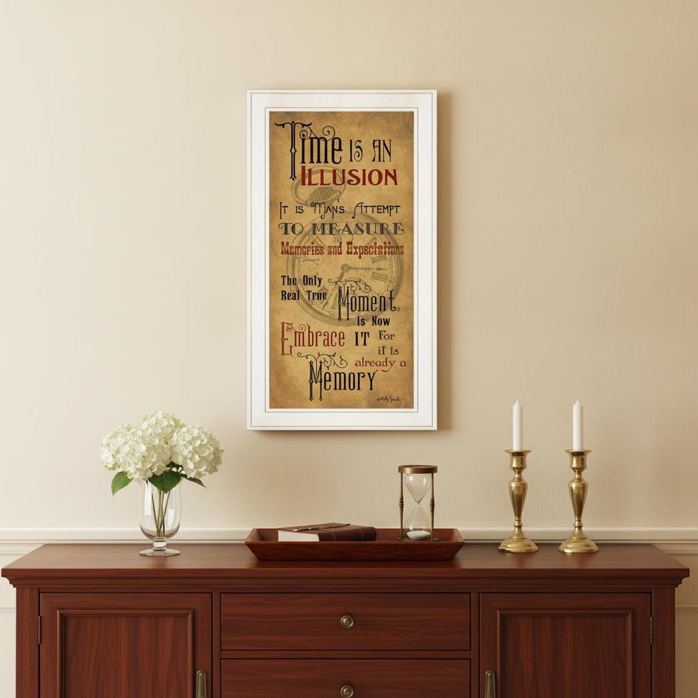 Memories 1 White Framed Print Wall Art