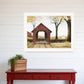 Buck County Bridge 1 White Framed Print Wall Art
