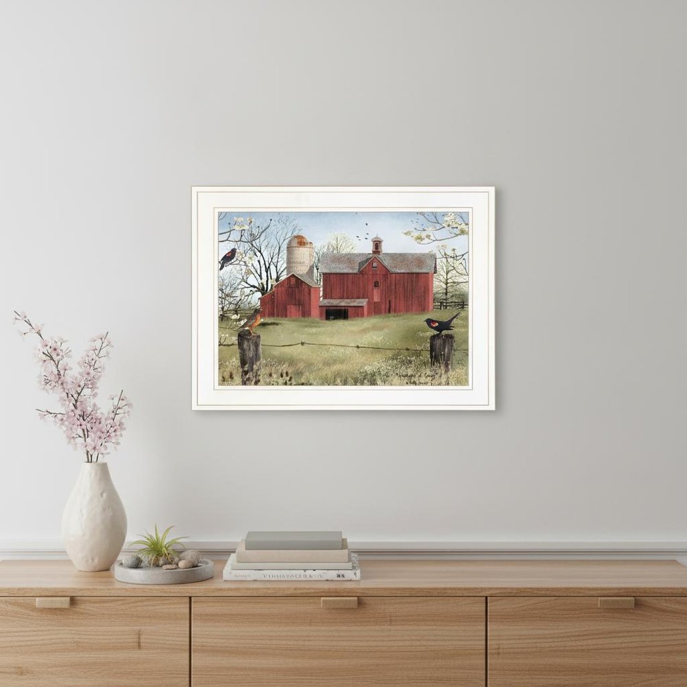 Harbingers of Spring 3 White Framed Print Wall Art