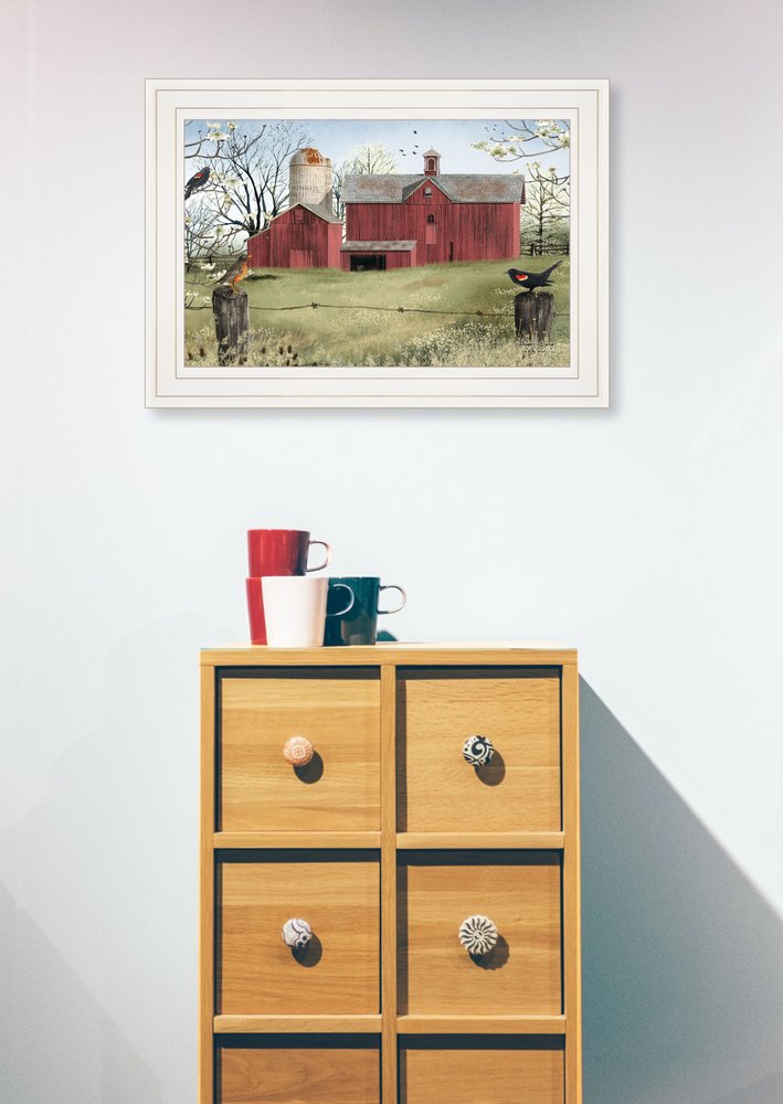 Harbingers of Spring 1 White Framed Print Wall Art