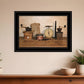 The Daily Grind 6 Black Framed Print Wall Art