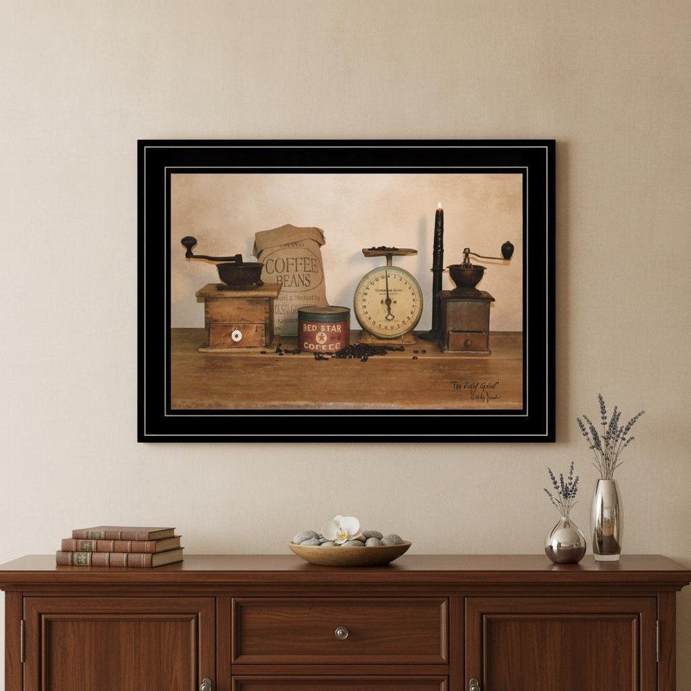 The Daily Grind 6 Black Framed Print Wall Art