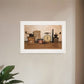 The Daily Grind 1 White Framed Print Wall Art