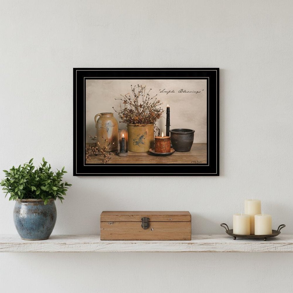 Simple Blessings 2 Black Framed Print Wall Art