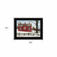 Lovers Knot Quilt Block Barn 2 Black Framed Print Wall Art