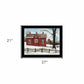 Lovers Knot Quilt Block Barn 4 Black Framed Print Wall Art