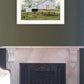 Tulip Quilt Block Barn 1 White Framed Print Wall Art