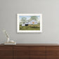 Tulip Quilt Block Barn 1 White Framed Print Wall Art