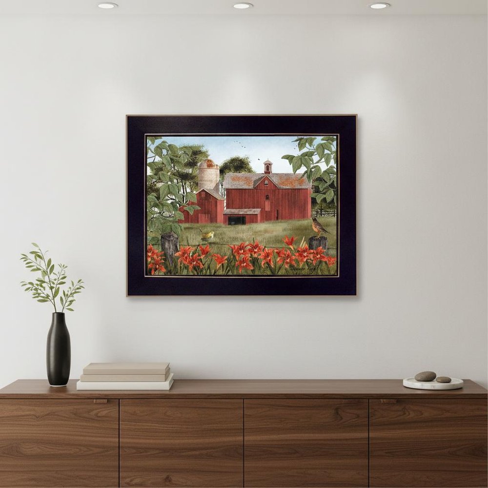 Summer Days 5 Black Framed Print Wall Art