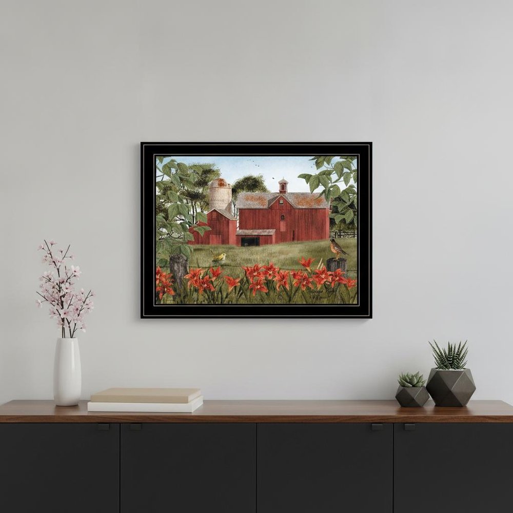 Summer Days 7 Black Framed Print Wall Art