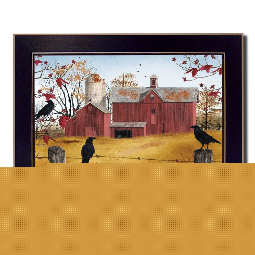 Autumn Gold 5 Black Framed Print Wall Art