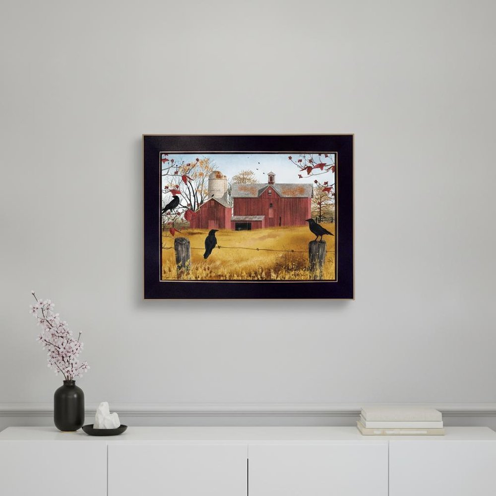 Autumn Gold 5 Black Framed Print Wall Art