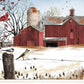 Winter Friends 2 White Framed Print Wall Art
