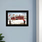 Winter Days Black Framed Print Wall Art