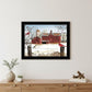 Winter Friends 8 Black Framed Print Wall Art
