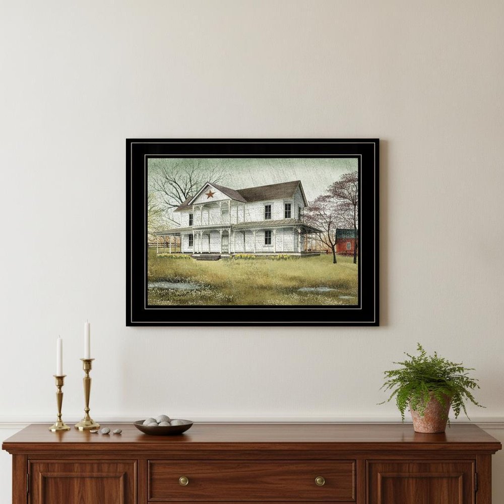 April Showers 2 Black Framed Print Wall Art