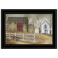 The Old Stone Barn 2 Black Framed Print Wall Art
