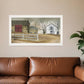 The Old Stone Barn 3 White Framed Print Wall Art