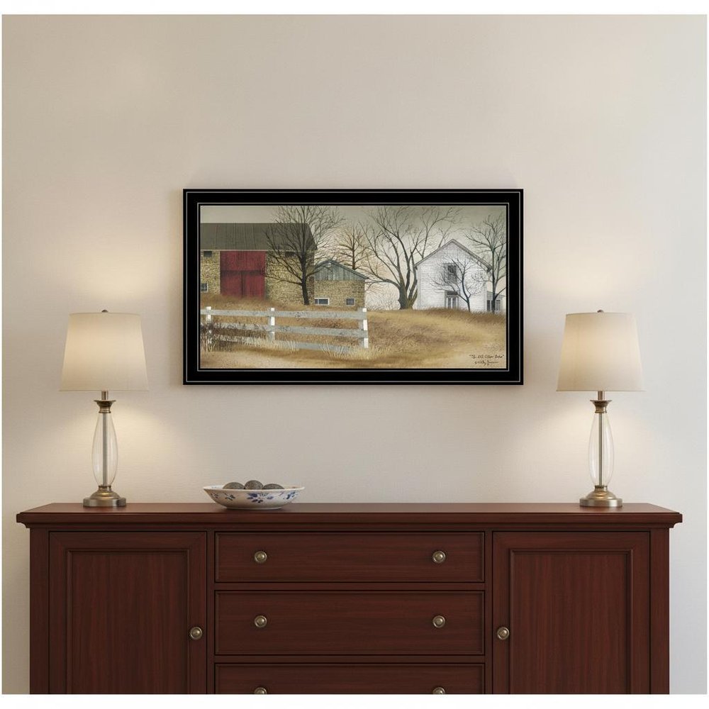 The Old Stone Barn 4 Black Framed Print Wall Art