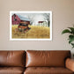 Granddads Old Truck 10 White Framed Print Wall Art