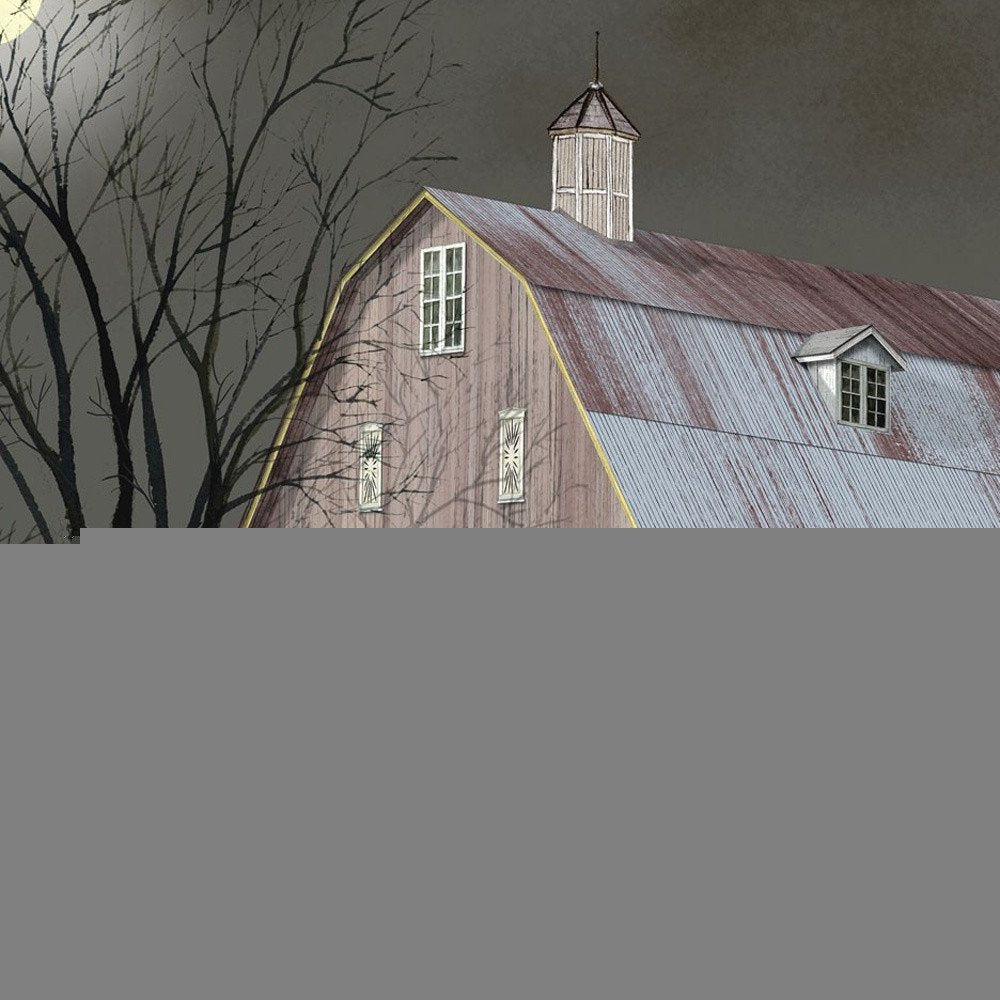 Midnight Moon 5 White Framed Print Wall Art