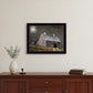 Midnight Moon 7 Black Framed Print Wall Art