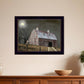 Midnight Moon 7 Black Framed Print Wall Art