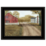 Summer in the Country 2 Black Framed Print Wall Art