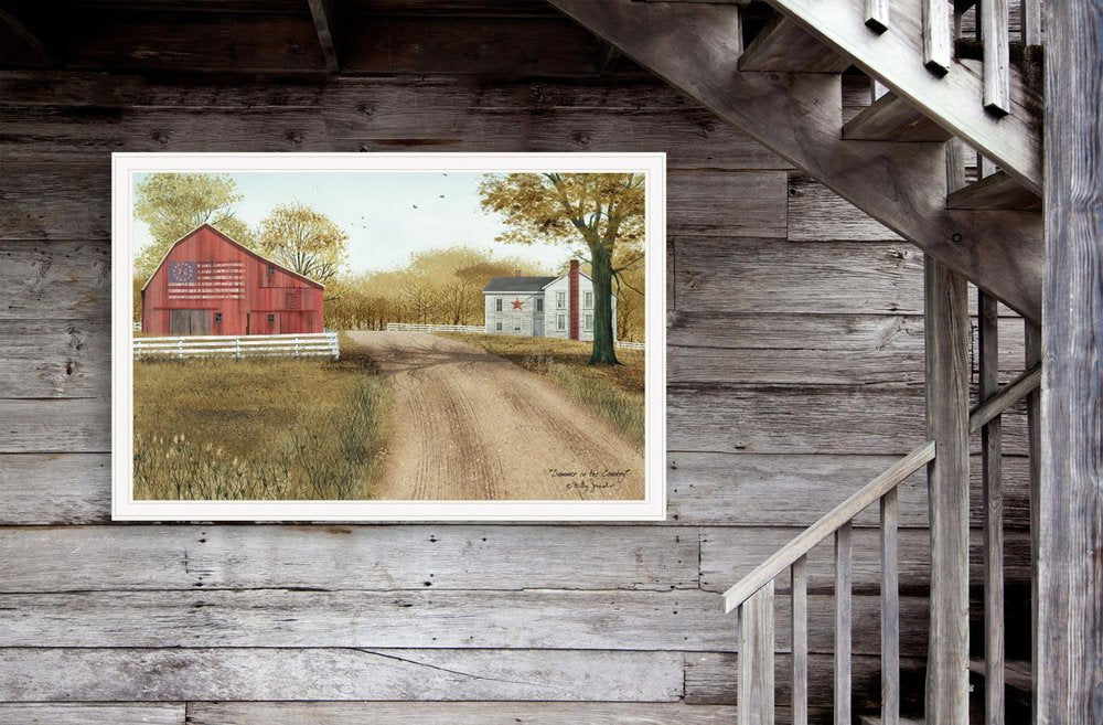 Summer in the Country 5 White Framed Print Wall Art