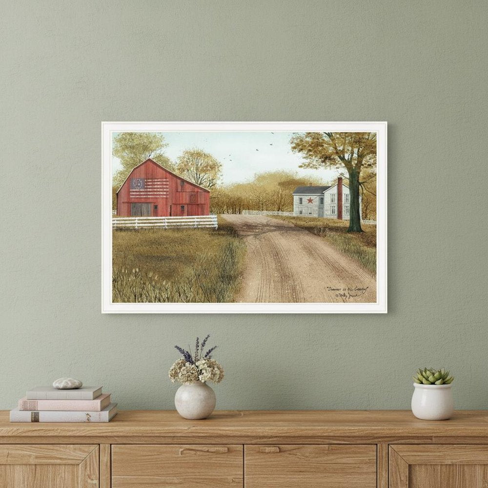 Summer in the Country 5 White Framed Print Wall Art