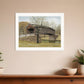 The Old Humpback Bridge 3 White Framed Print Wall Art