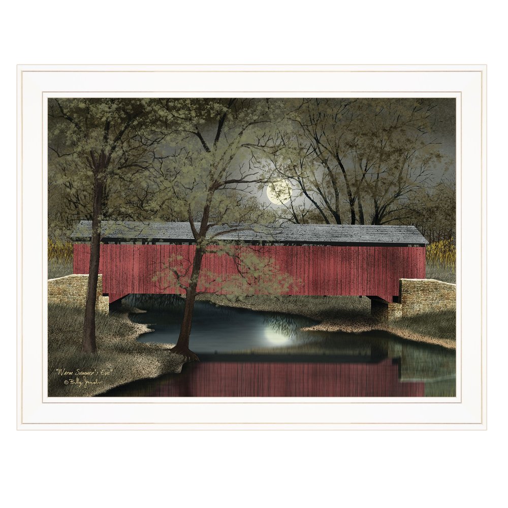 Warm Summers Eve 5 White Framed Print Wall Art