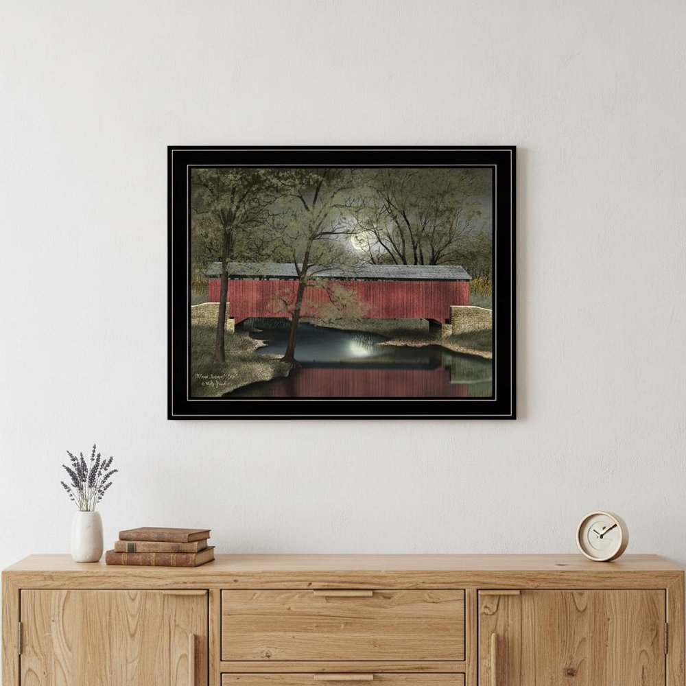 Warm Summers Eve 6 Black Framed Print Wall Art