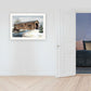 The Kissing Bridge 3 White Framed Print Wall Art