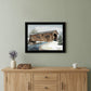 The Kissing Bridge 4 Black Framed Print Wall Art
