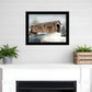 The Kissing Bridge 4 Black Framed Print Wall Art