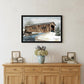 The Kissing Bridge 6 Black Framed Print Wall Art