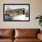 The Kissing Bridge 6 Black Framed Print Wall Art