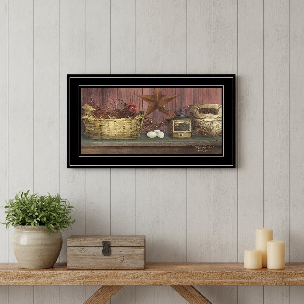 Rise and Shine 2 Black Framed Print Wall Art