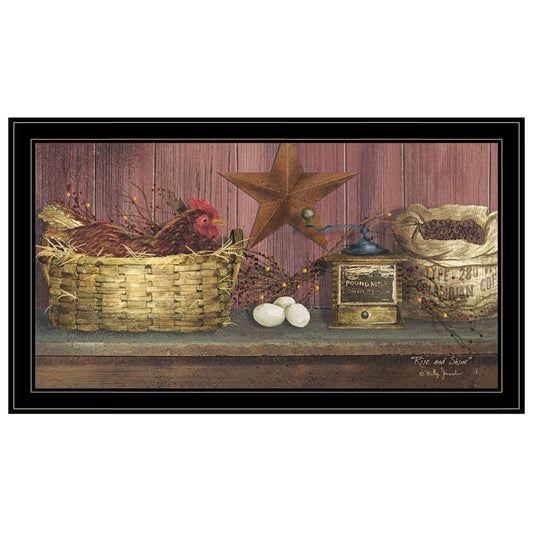 Rise and Shine 12 Black Framed Print Wall Art