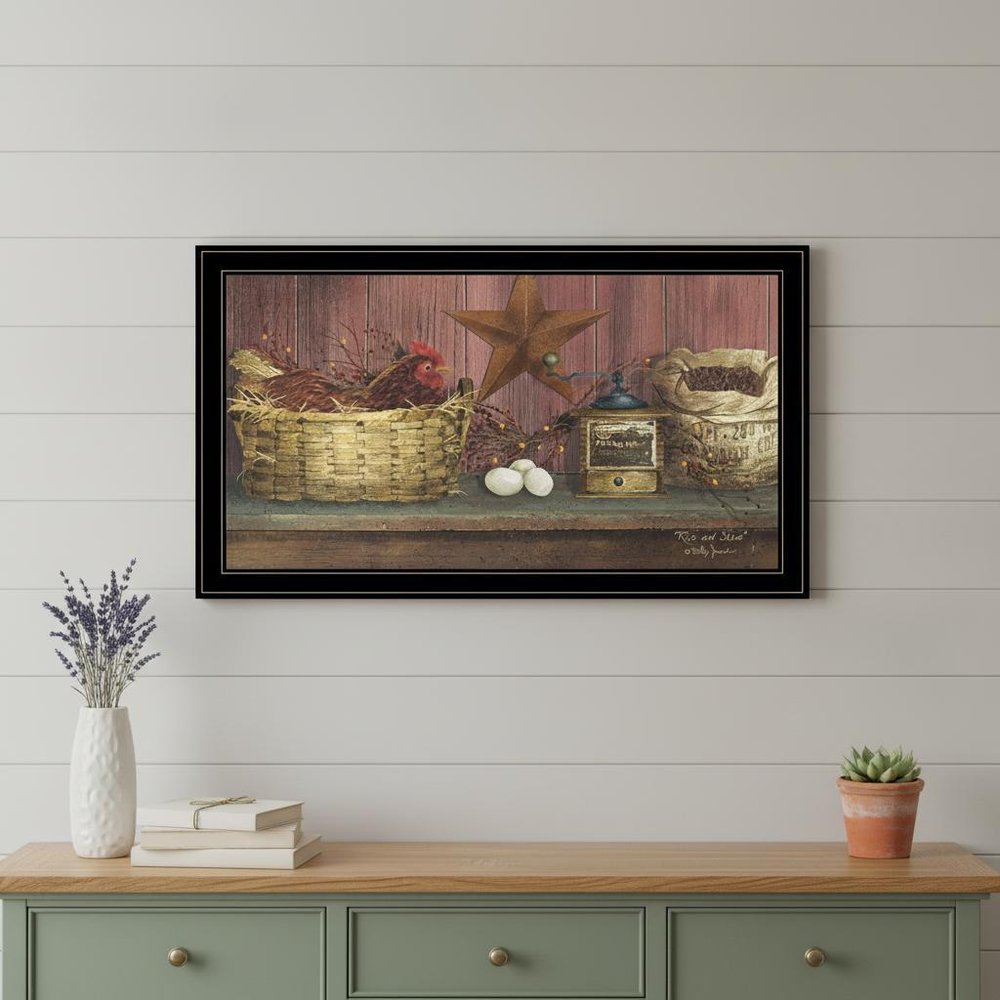 Rise and Shine 12 Black Framed Print Wall Art