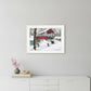 Crisp Winter Evening 1 White Framed Print Wall Art