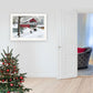 Crisp Winter Evening 3 White Framed Print Wall Art