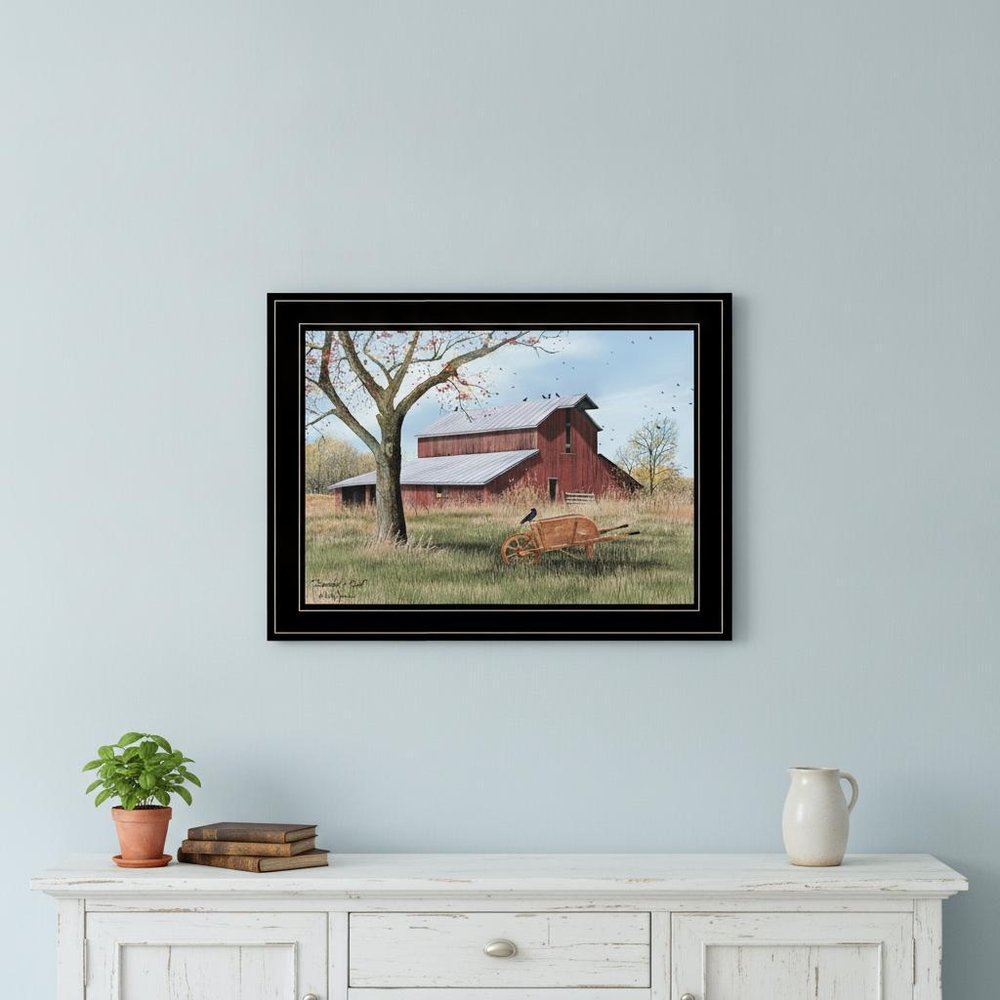Summers End 2 Black Framed Print Wall Art