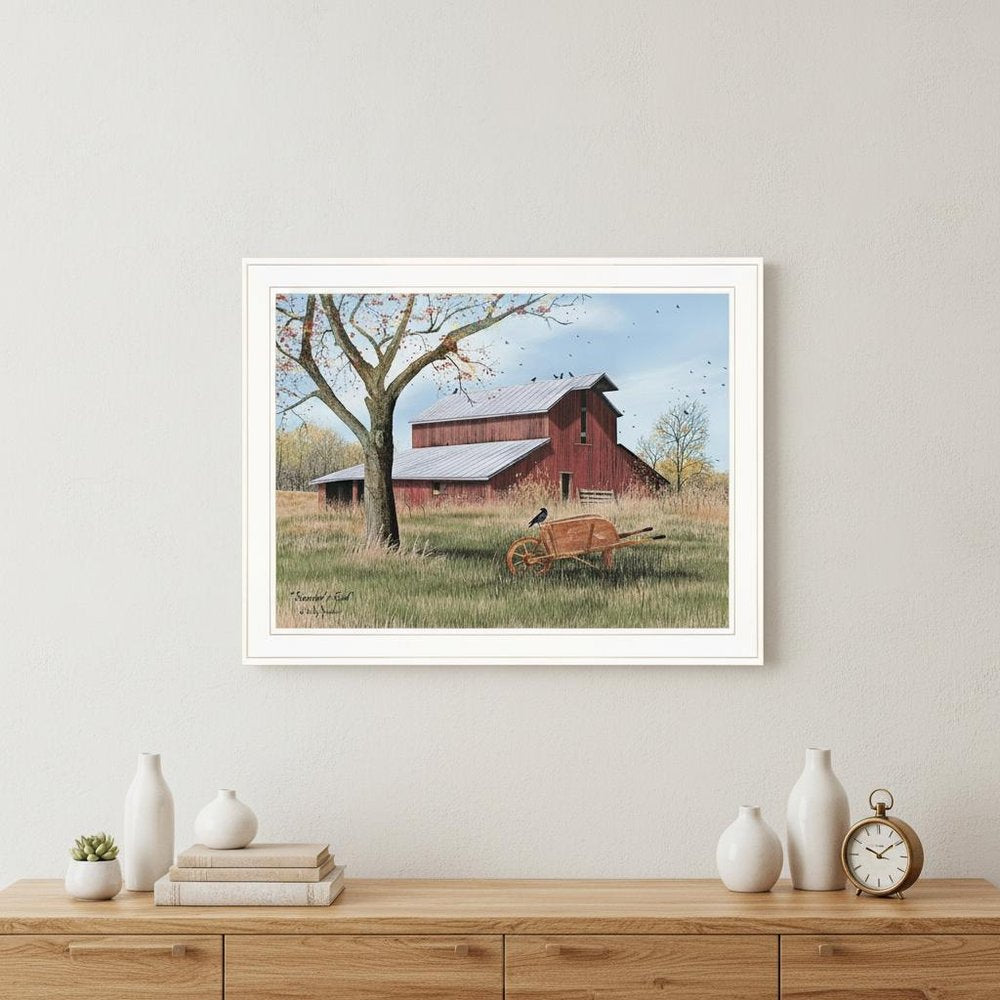 Summers End 3 White Framed Print Wall Art