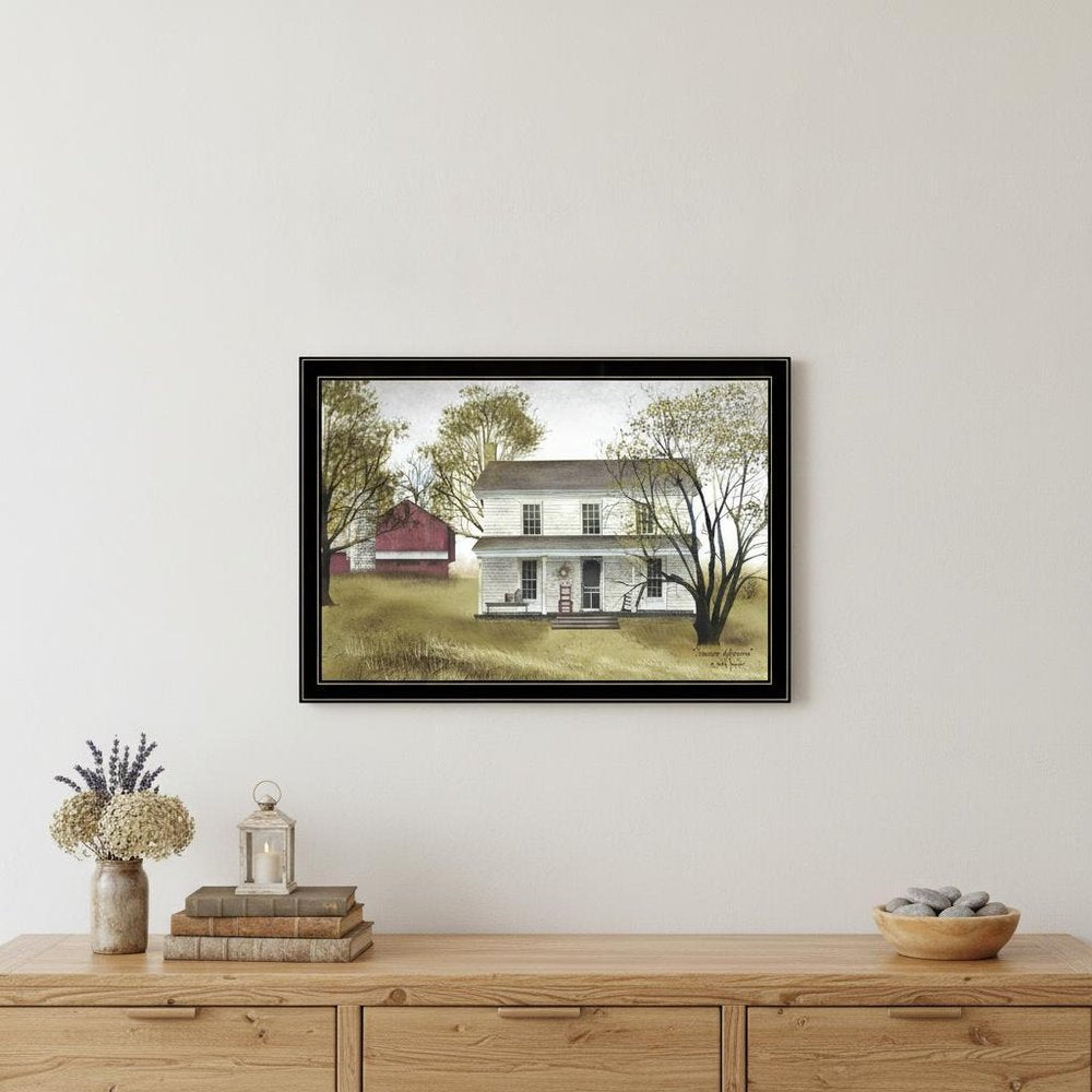 Summer Afternoon 4 Black Framed Print Wall Art