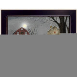 Light in the Stable 4 Black Framed Print Wall Art