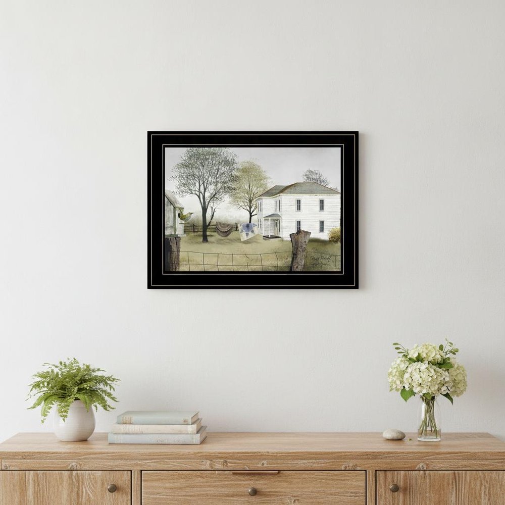 Spring Cleaning 2 Black Framed Print Wall Art