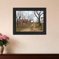 The Old Dirt Road 1 Black Framed Print Wall Art