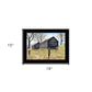 Treat Yourself Mail Pouch Barn 2 Black Framed Print Wall Art